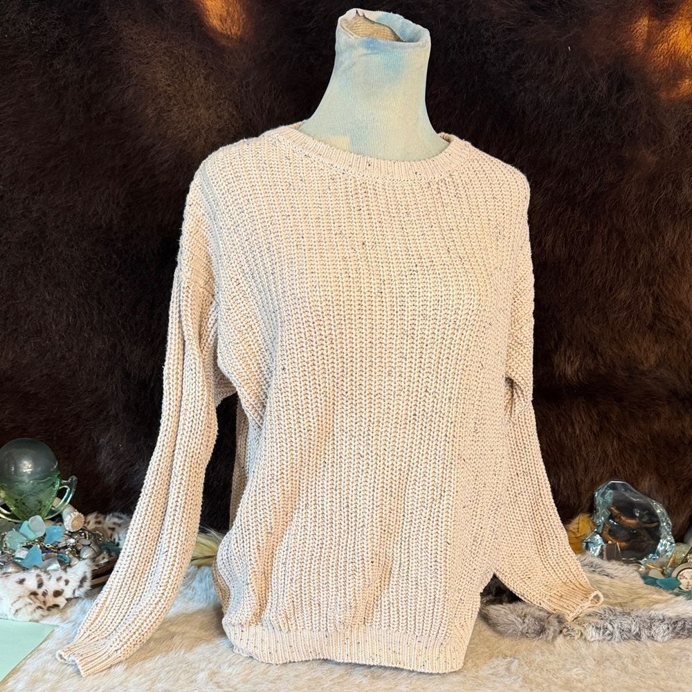 Cozy Cream Knit Sweater S/M (4090)